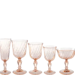 Verres Vintage rose