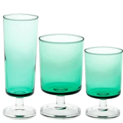Verres Vintage Suède Vert