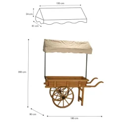 Voiture 4 saisons 78 x 182 cm H 198 cm